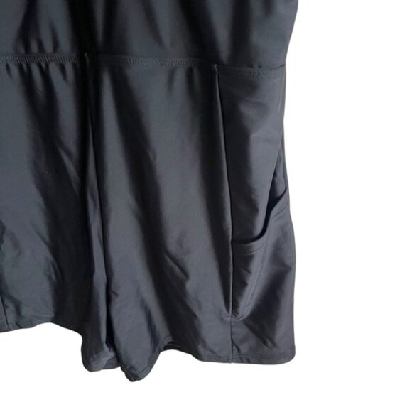 Torrid Zip Front Swim Dress Black Size 1 w/ Shorts UPF 50+ - Picture 11 of 12